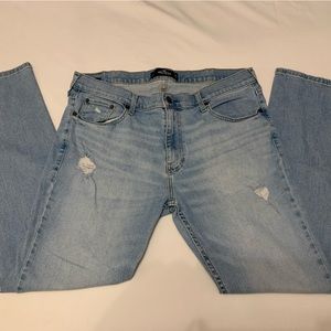 Mens. HOLLISTER W36, L32.  SLIM STRAIGHT HOLLISTER Epic Flex.  Washed Denim.